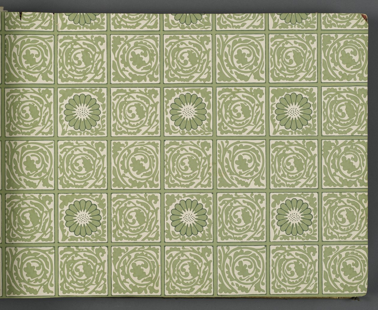 Tapetprøvebog, før 1917 (tryk) af William and Company Morris