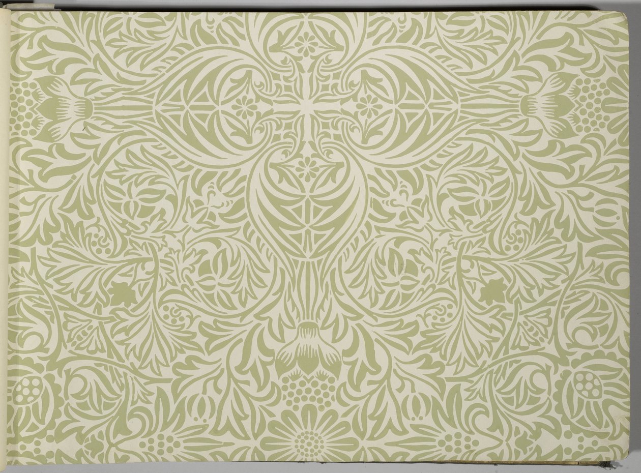 Tapetprøvebog, før 1917 (tryk) af William and Company Morris