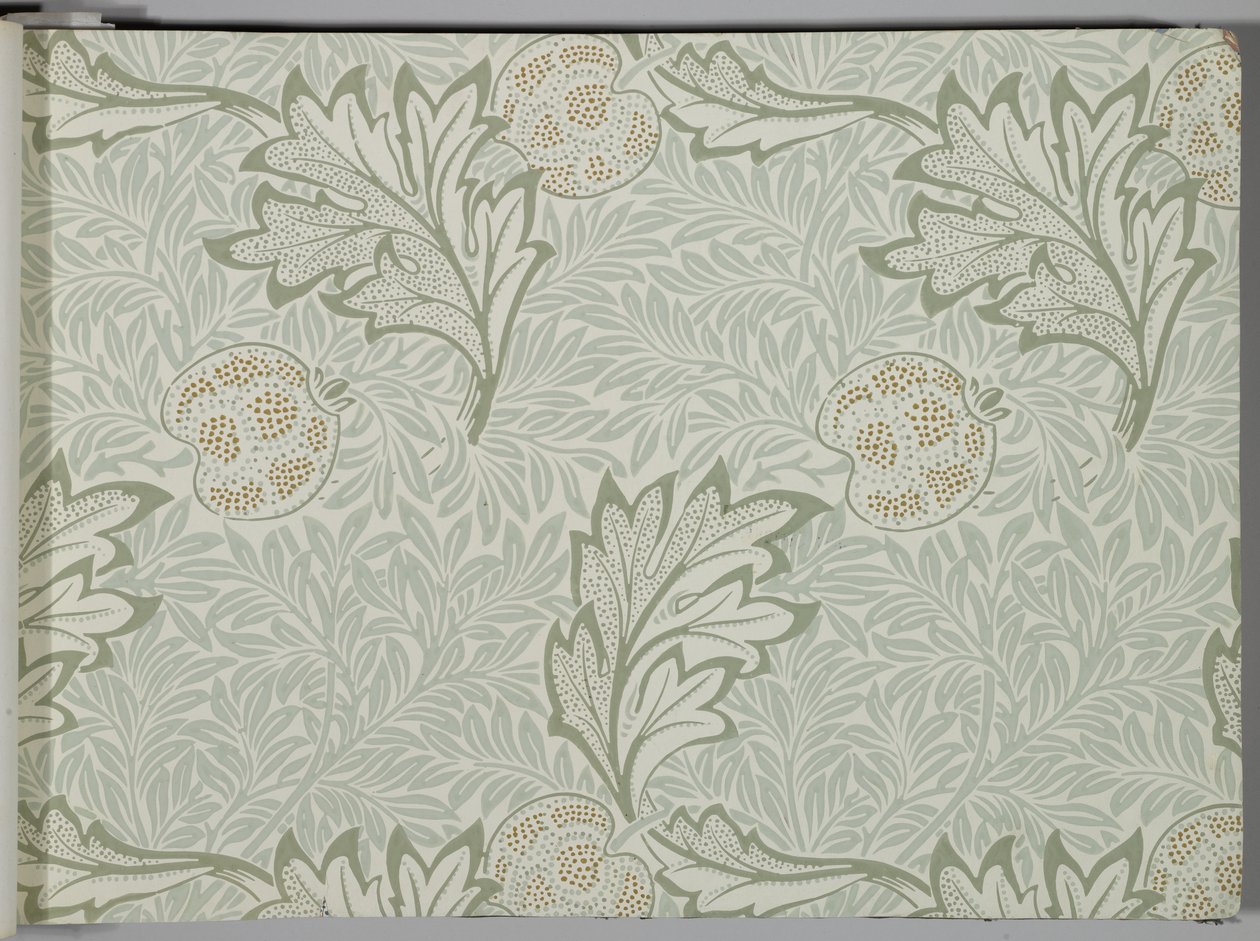 Tapetprøvebog, før 1917 (tryk) af William and Company Morris