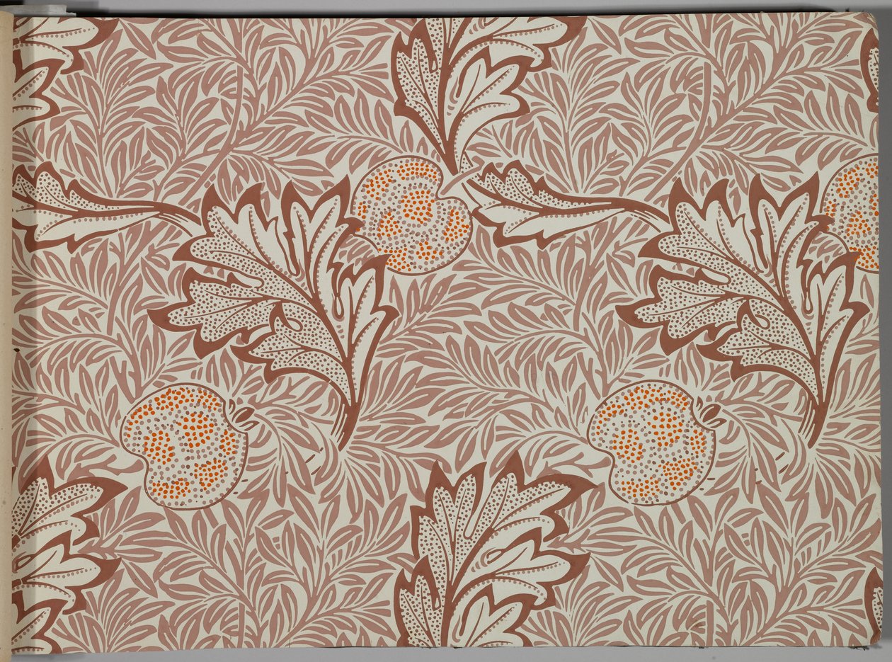 Tapetprøvebog, før 1917 (tryk) af William and Company Morris