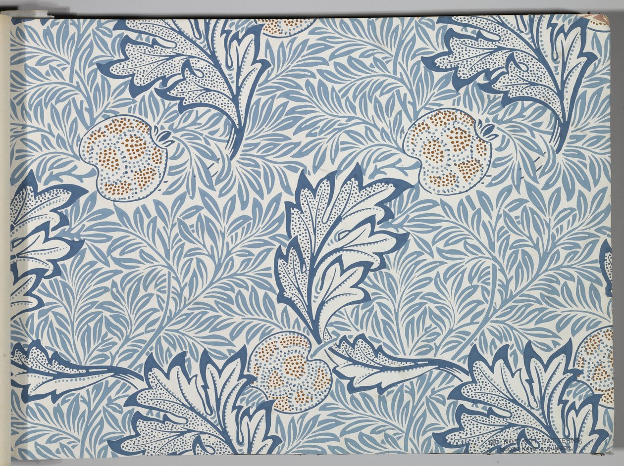 Tapetprøvebog, før 1917 (tryk) af William and Company Morris