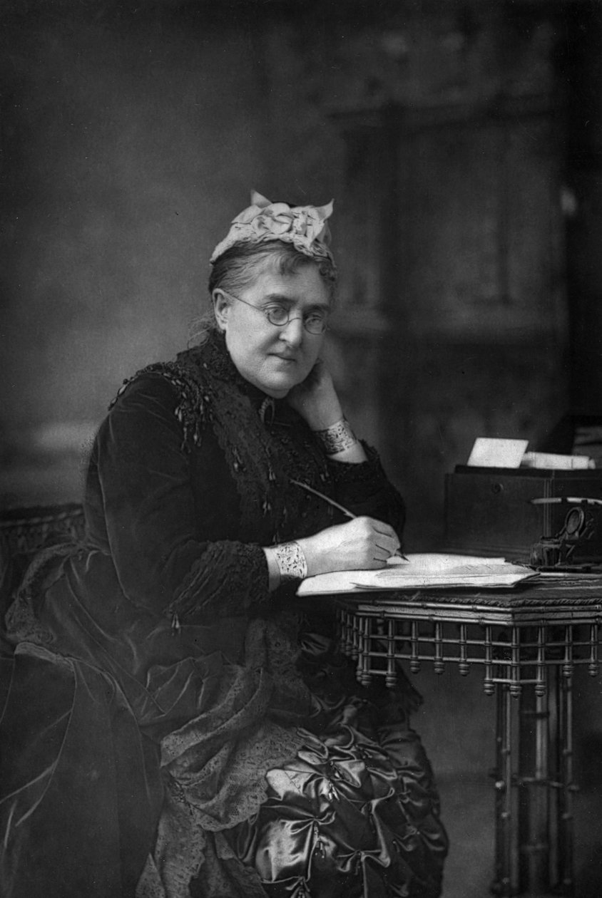 Eliza Lynn Linton 1822-1898, britisk forfatter, essayist og journalist, 1890. af William and Daniel Downey