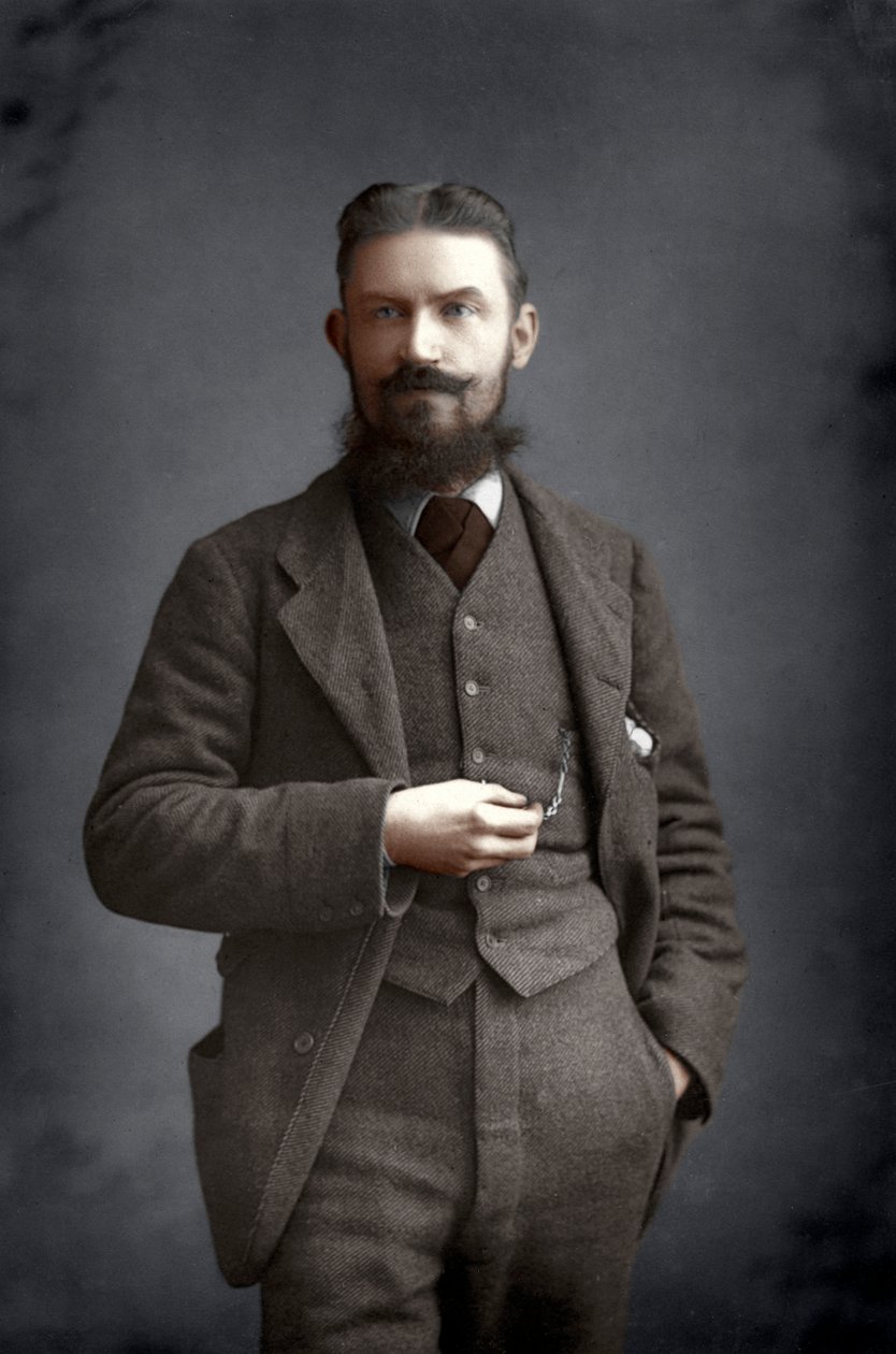 George Bernard Shaw, irsk dramatiker, kritiker og Fabian, 1893. af William and Daniel Downey