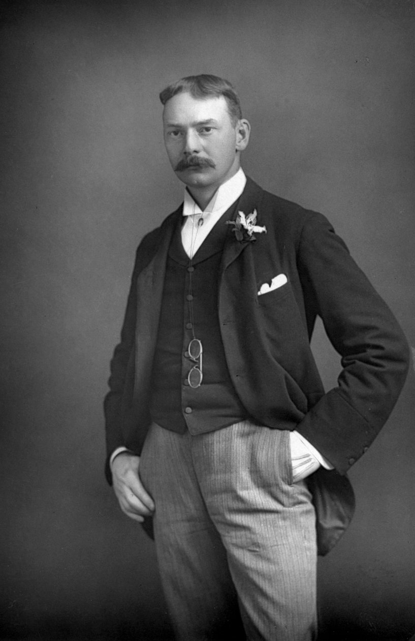 Jerome K. Jerome 1859-1927, engelsk forfatter, 1893. af William and Daniel Downey