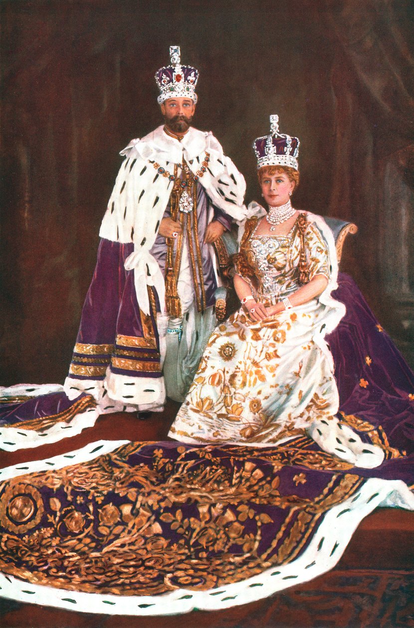 Kong George V og Queen Mary, 1911 af William and Daniel Downey