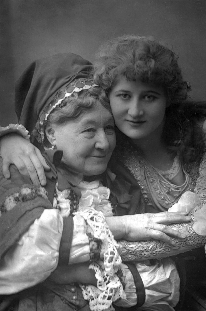 Mary Anderson 1859-1940, amerikansk sceneskuespillerinde og fru Stirling, 1890. af William and Daniel Downey