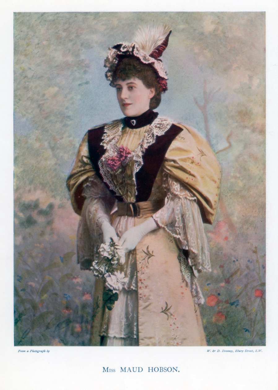 Maud Hobson, skuespillerinde, 1901. af William and Daniel Downey