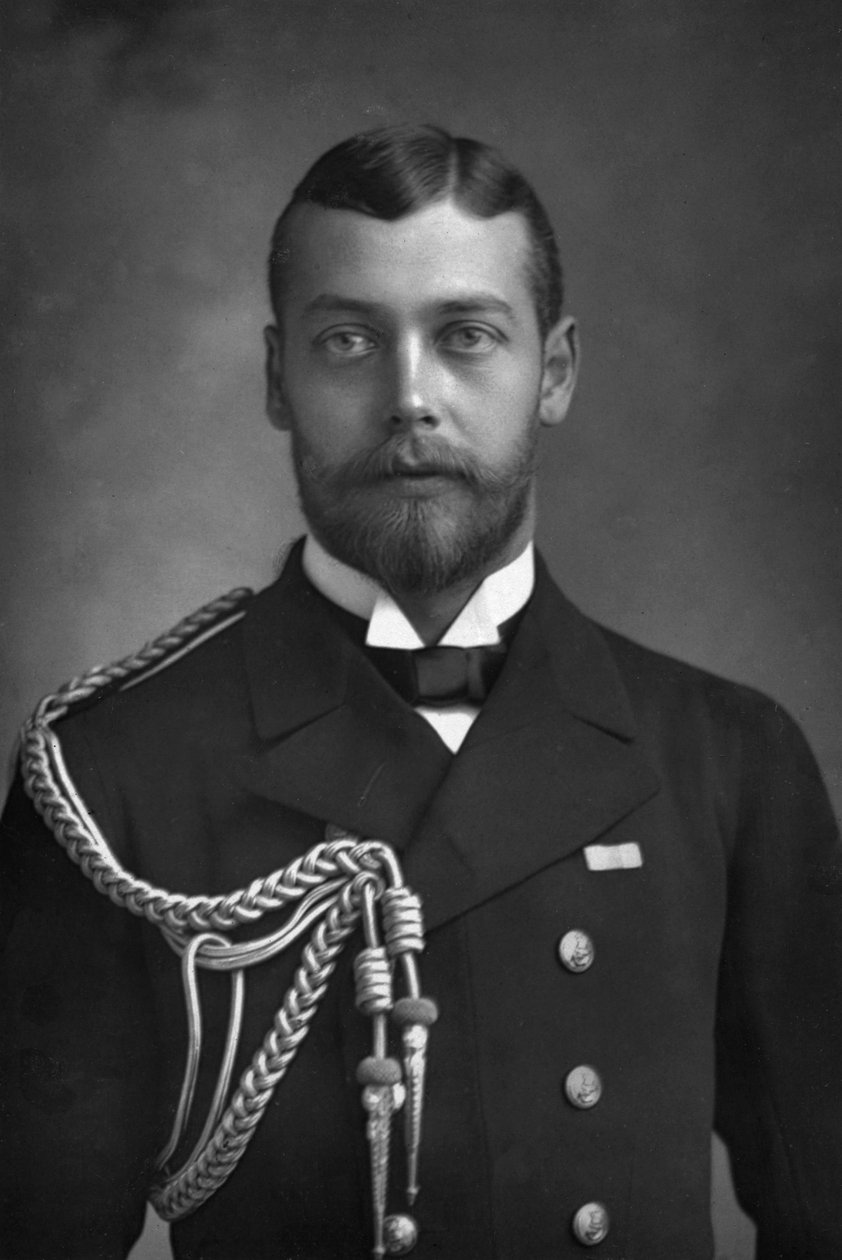 Prins George, prinsen af Wales og kommende kong George V 1865-1936, 1890. af William and Daniel Downey