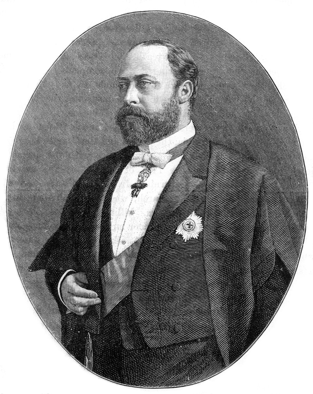 Prinsen af Wales i sine klæder som bænk i Mellemtemplet, 1900. af William and Daniel Downey