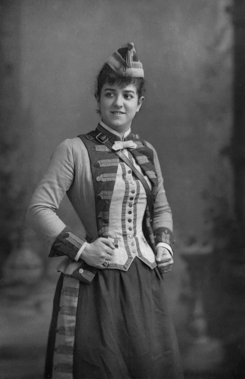Zelie de Lussan 1861-1949, amerikansk mezzosopran, 1893. af William and Daniel Downey