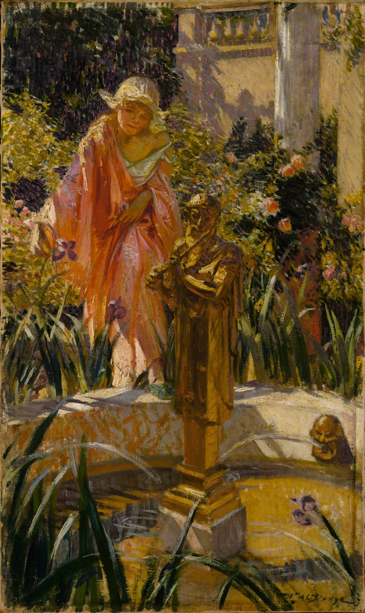 At træde i springvandet, ca. 1916. af William de Leftwich Dodge