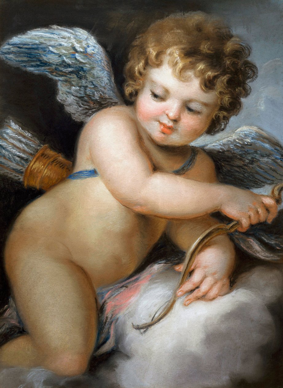 "Cupidon" Peinture de William Hoare (1707-1792) 18eme siecle af William of Bath Hoare