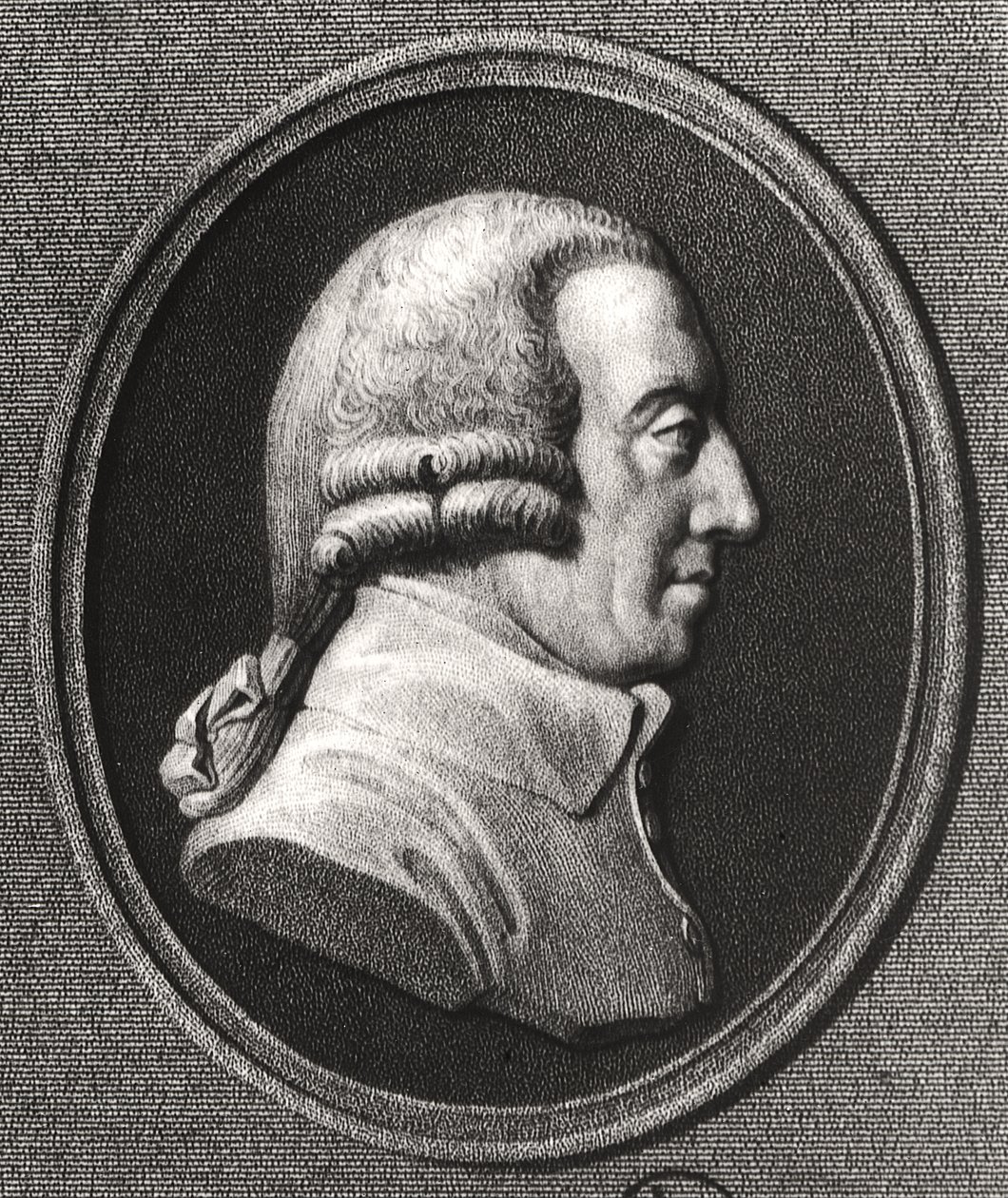 Portræt fra en medaljon af Adam Smith (1723-90) af William the Younger Holl