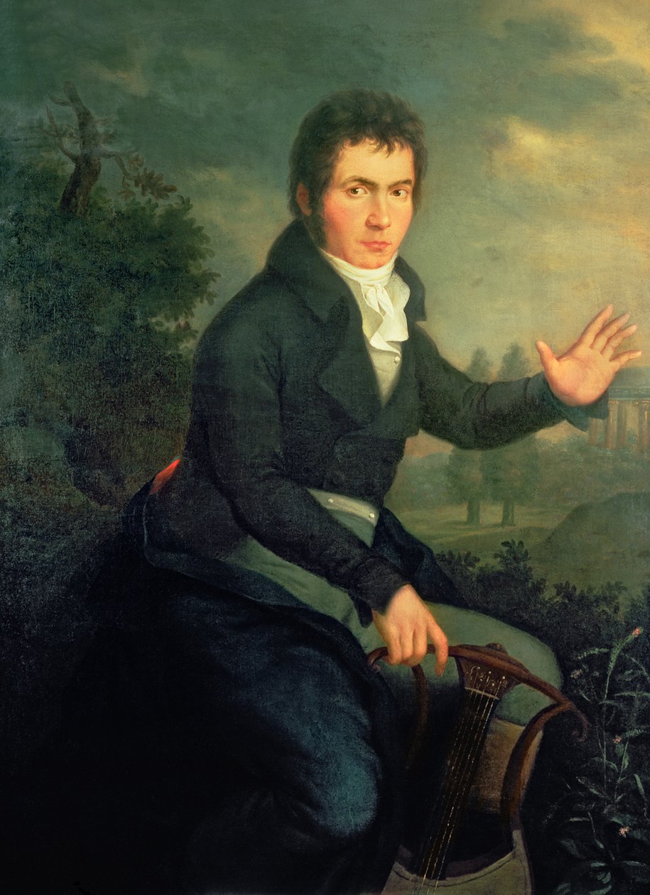 Ludwig van Beethoven (1770-1827), 1804 (for detaljer se 67289) af Willibrord Joseph Mahler or Maehler