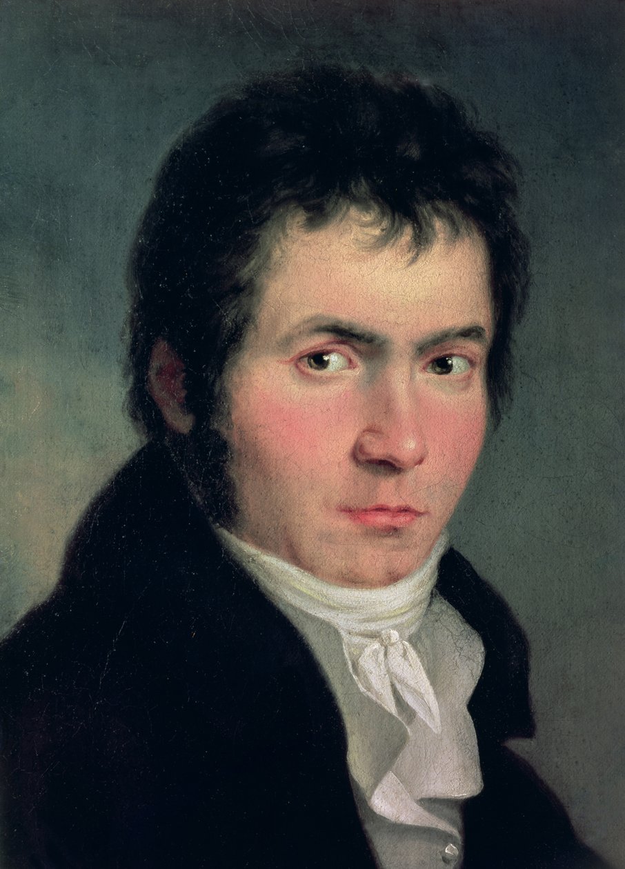 Ludwig van Beethoven (1770-1827), 1804 (detalje af 13986) af Willibrord Joseph Mahler or Maehler