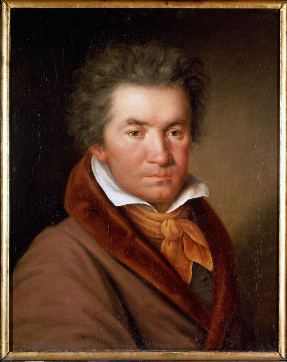 Portræt af Ludwig van Beethoven (1770 - 1827) - af Mahler, Society of Friends of Music of Vienna. af Willibrord Joseph Mahler or Maehler