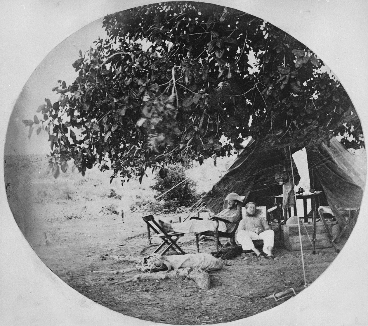 En varm dag i den indiske jungle, ca. 1860 af Willoughby Wallace Hooper