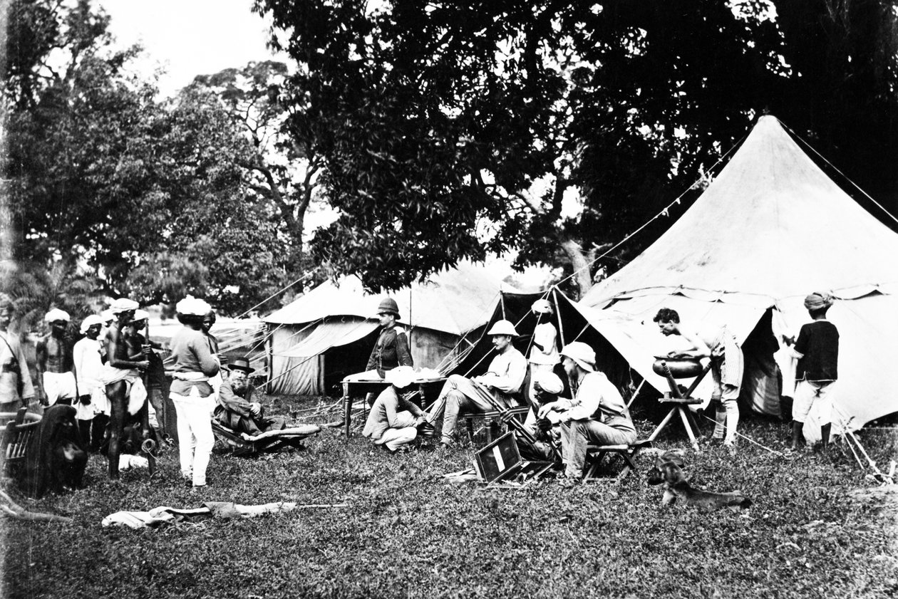 British Indian Army Camp, ca. 1860