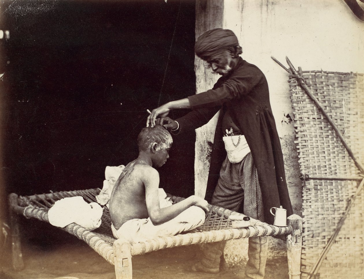 Indisk barber, 1860