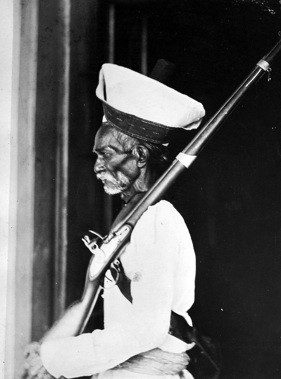 Indisk Sepoy, ca. 1870