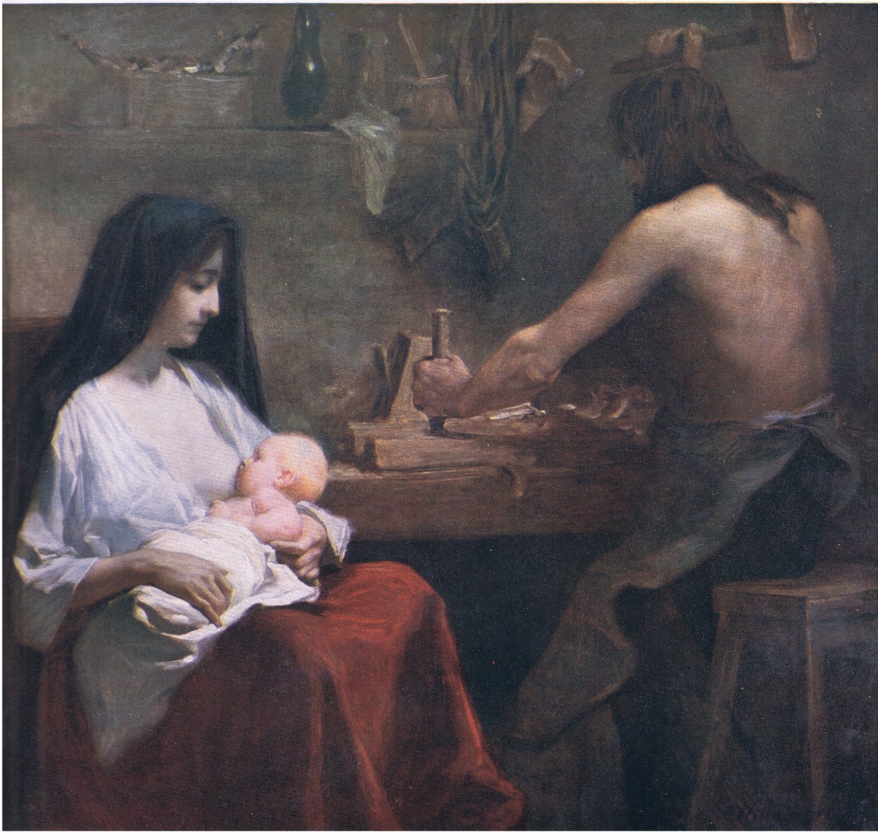 Den hellige familie, Bibbys årlige, 1916-17 af Willy Martens