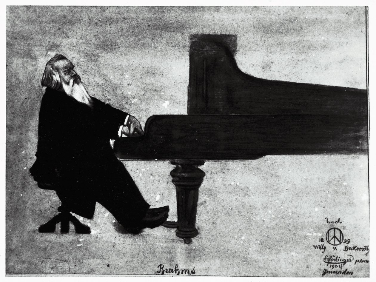 Den tyske komponist Johannes Brahms (Hamburg af Willy von Beckerath