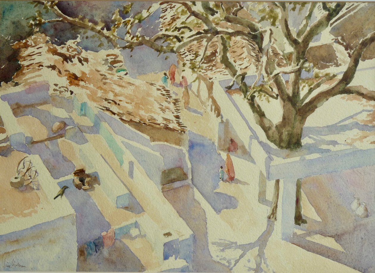 697 Landsbyliv, Rajasthan af Wilson Clive