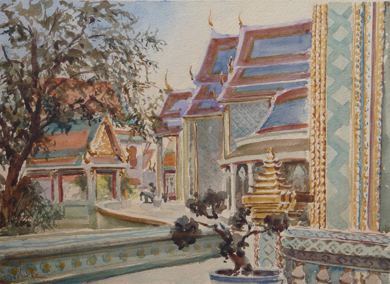868 Wat Ratchaborpit, Bangkok af Wilson Clive