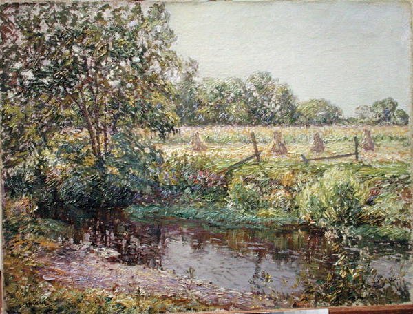 Sensommer (olie på lærred) af Wilson Henry Irvine