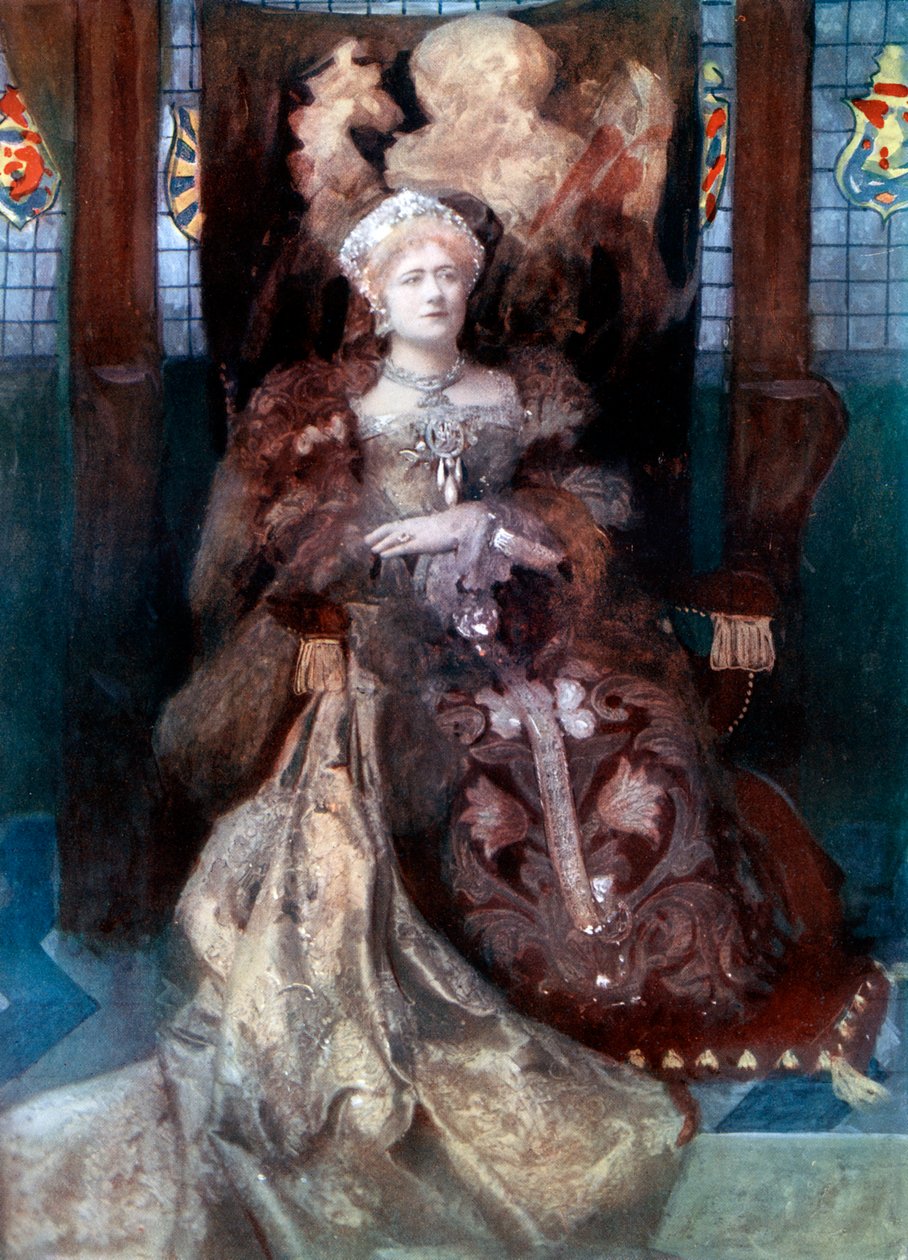 Ellen Terry i Henry VIII, c1902. af Window and Grove