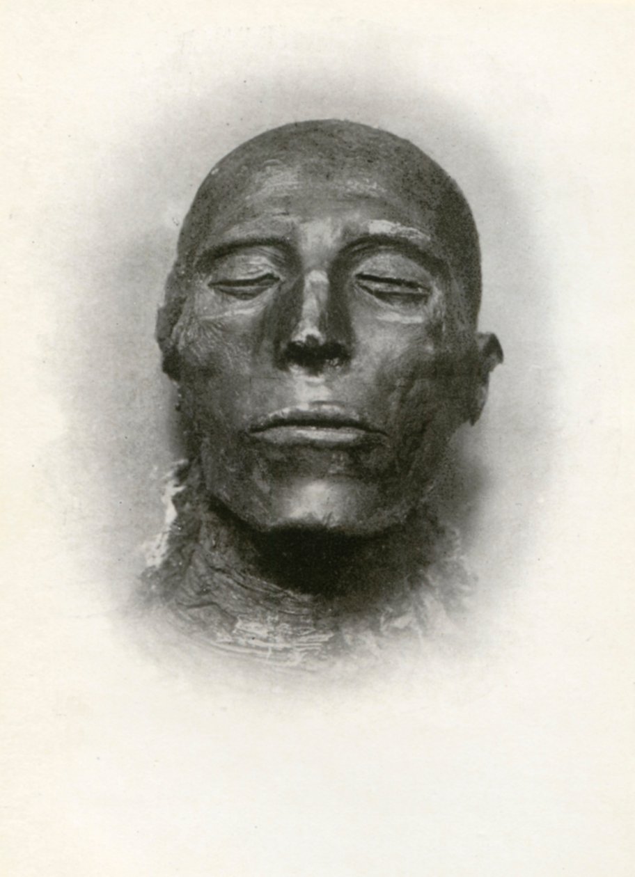 Leder af mumien af Sety I, oldægyptisk farao fra det 19. dynasti, c1279 f.Kr. 1926. af Winifred Mabel Brunton