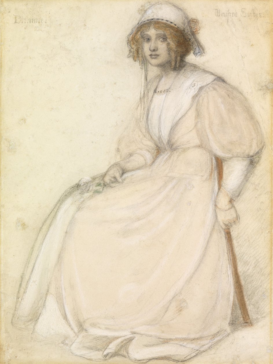 Dianeme (pastel på papir) af Winifred Sandys