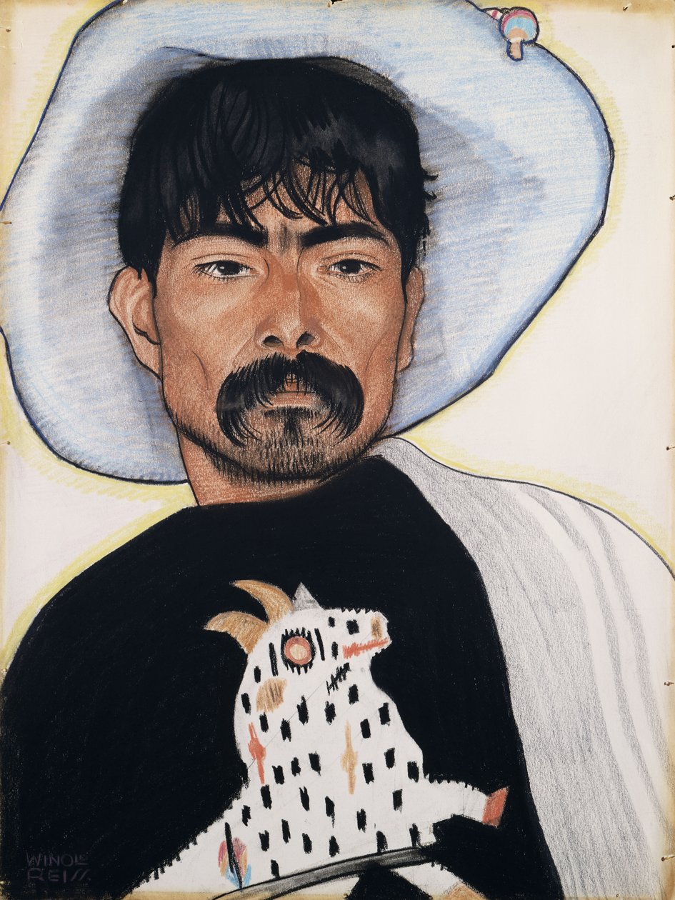 Zapoteka-indianer, Mexico af Winold Reiss
