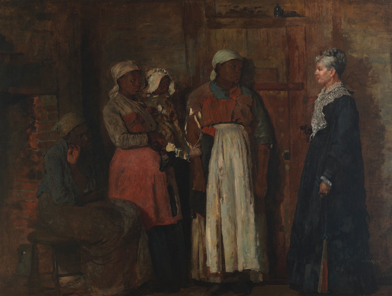 Et besøg fra den gamle elskerinde af Winslow Homer
