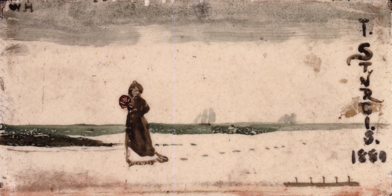 Strandscene, 1880 af Winslow Homer