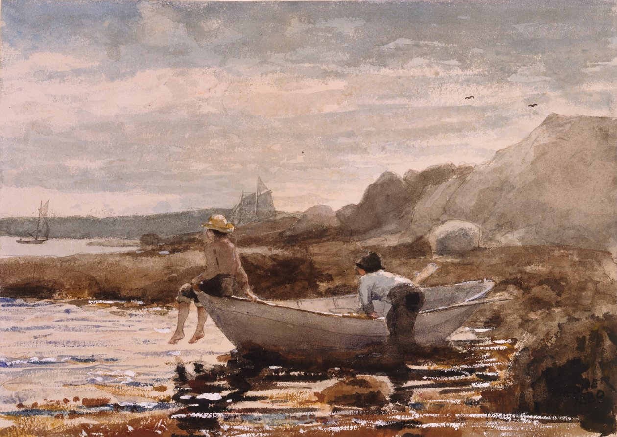 Drenge i en Dory, 1880 af Winslow Homer