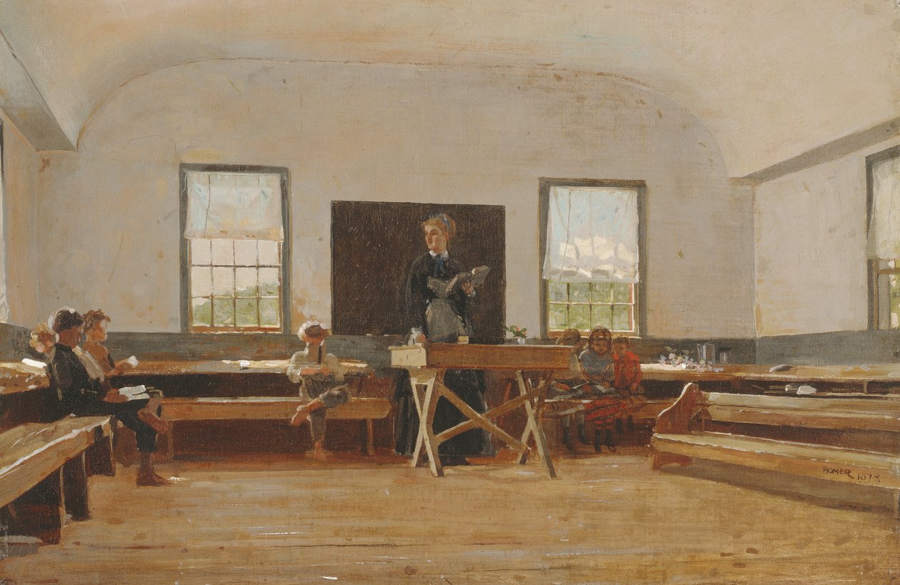 Landskole, 1873 af Winslow Homer
