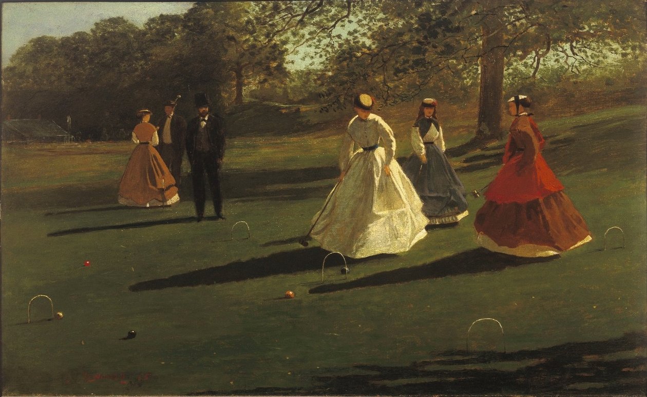 Croquet Players af Winslow Homer