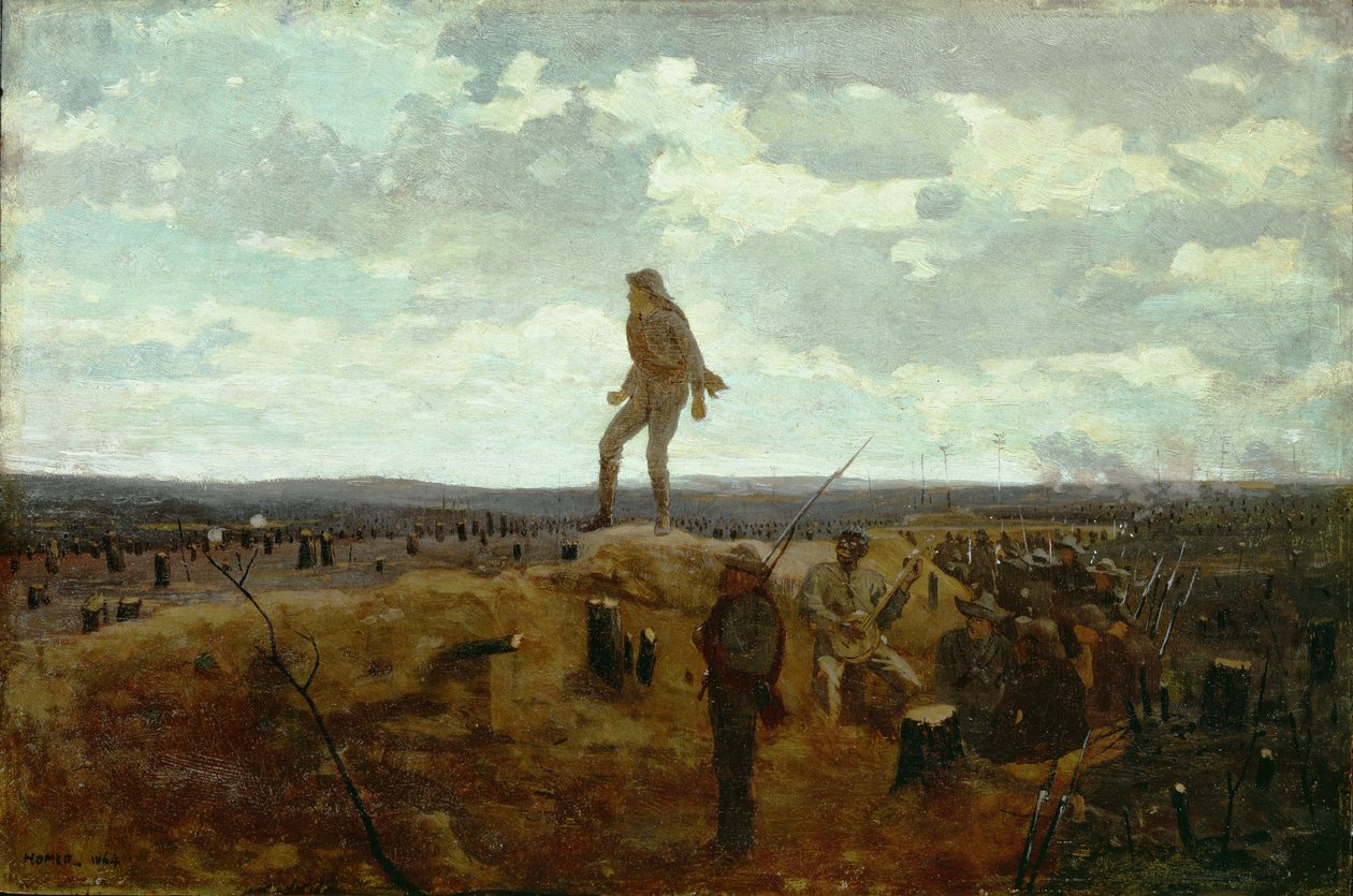 Defiance: Inviting a Shot Before Petersburg, 1864 af Winslow Homer