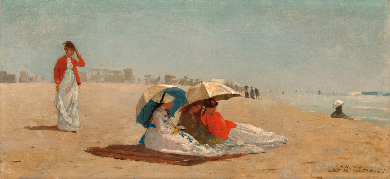 East Hampton Beach, Long Island af Winslow Homer