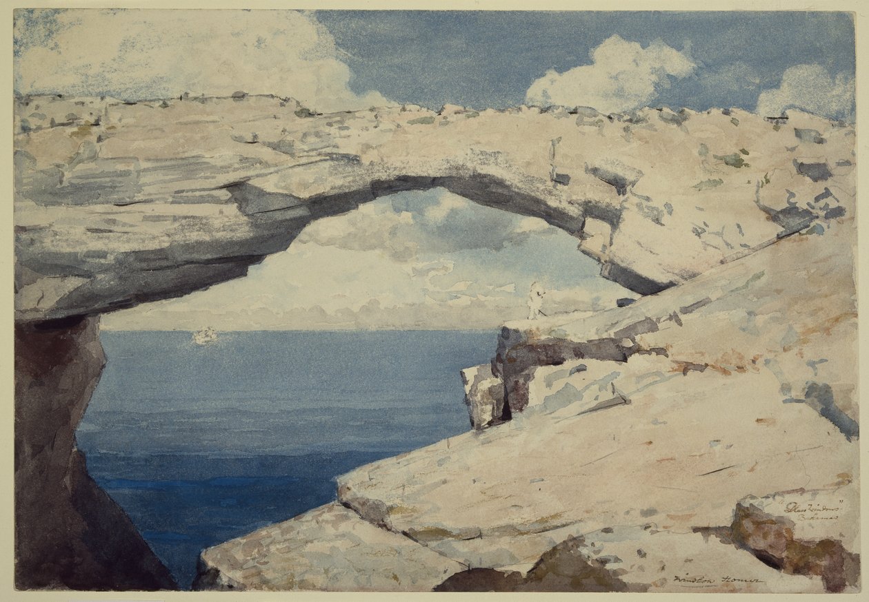 Glasvinduer, Bahamas, ca. 1885 af Winslow Homer