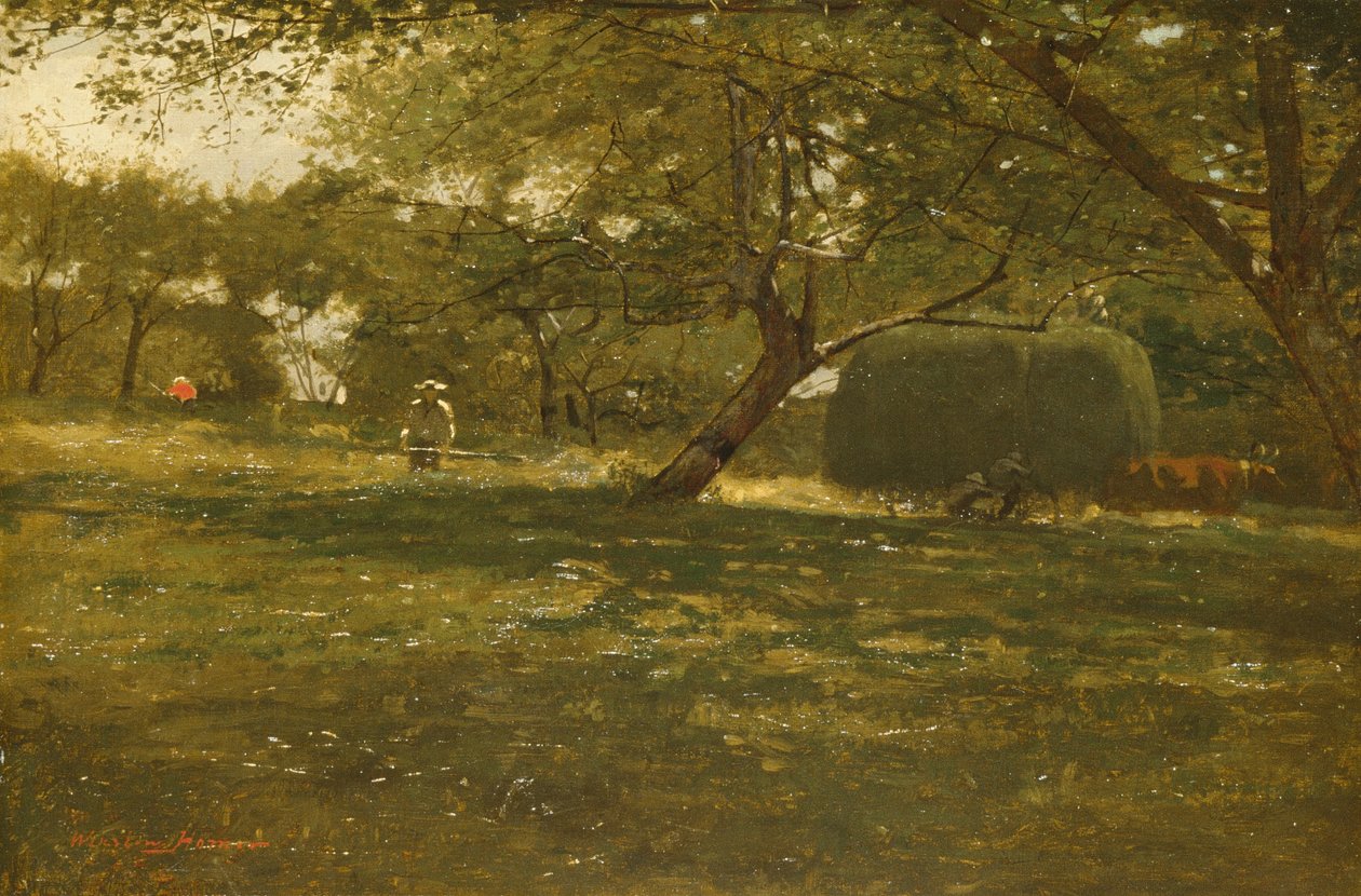 Høstscene, ca. 1873 af Winslow Homer