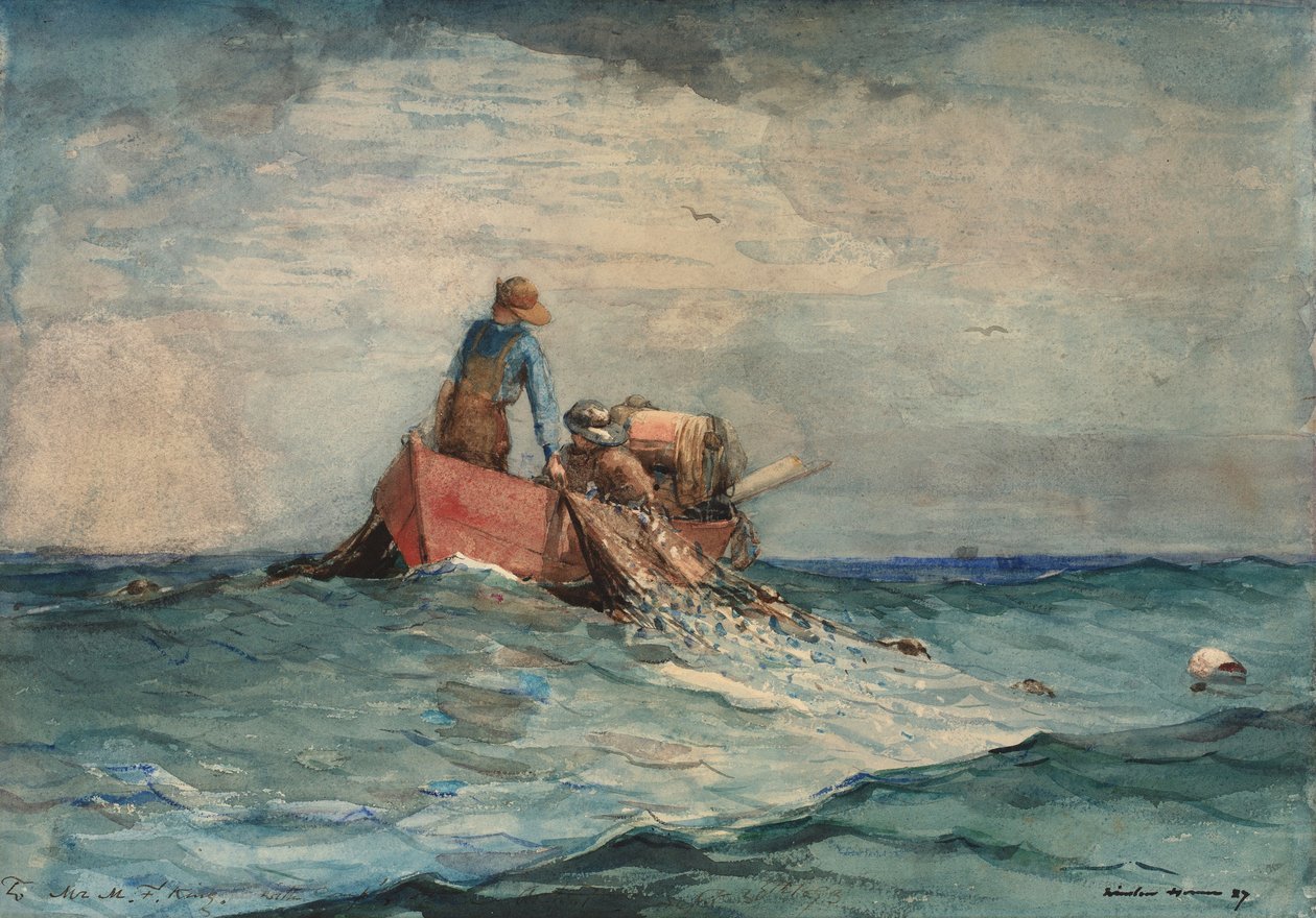 Trækning i garnene af Winslow Homer