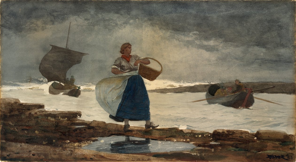 Inde i baren af Winslow Homer