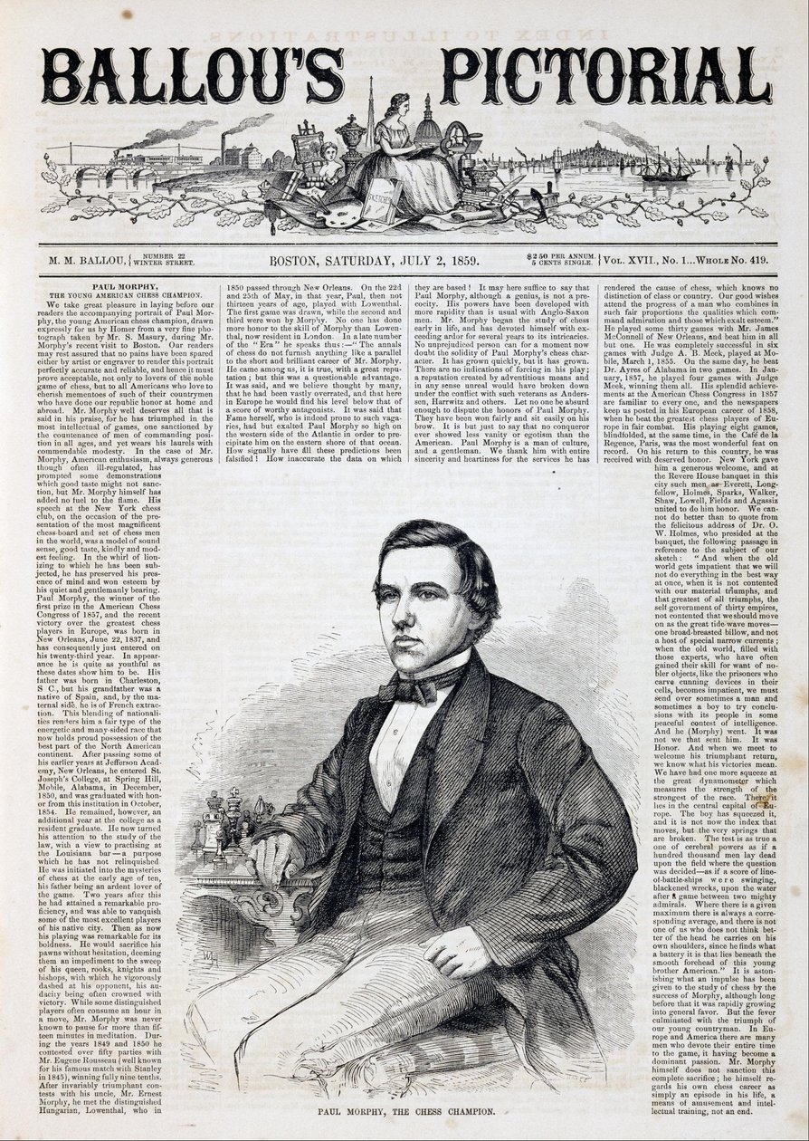Paul Morphy, skakmesteren af Winslow Homer