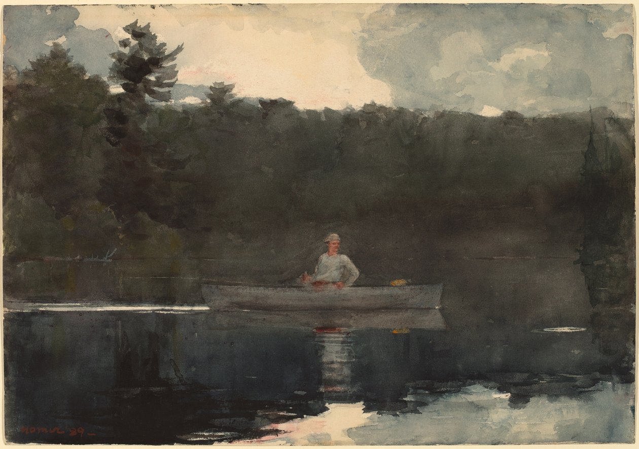 Den ensomme fisker af Winslow Homer