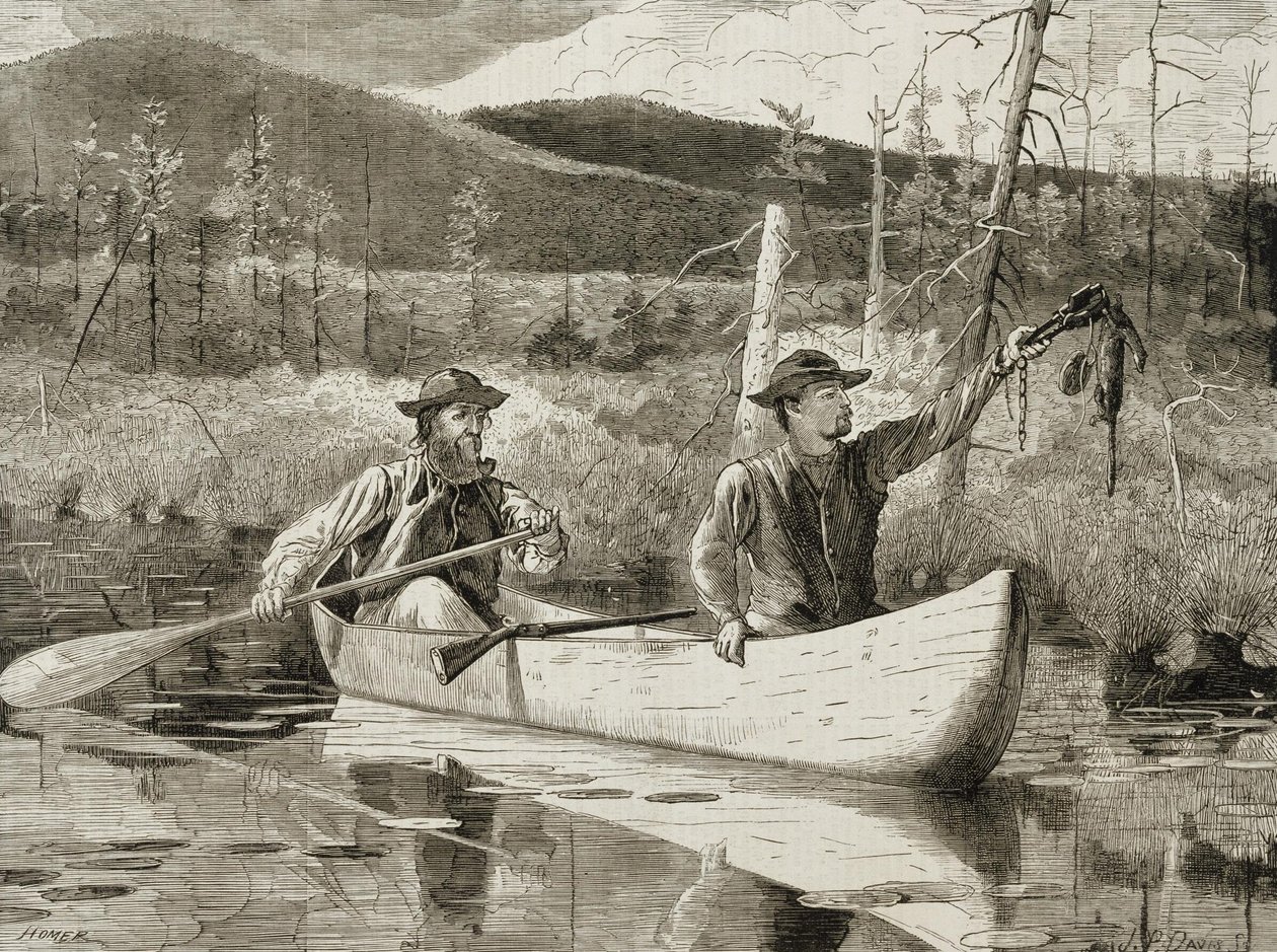 Fælder i Adirondacks af Winslow Homer
