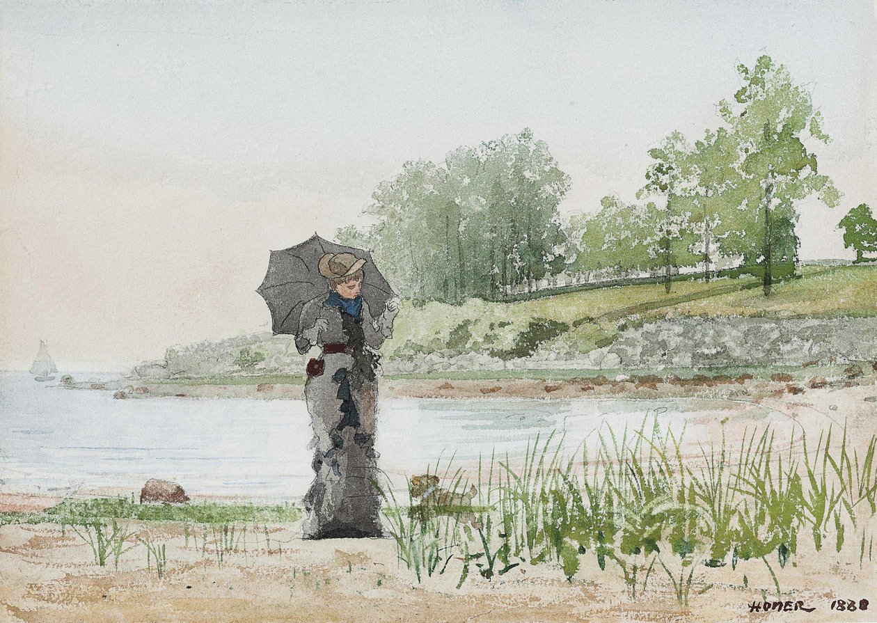 Ung kvinde af Winslow Homer