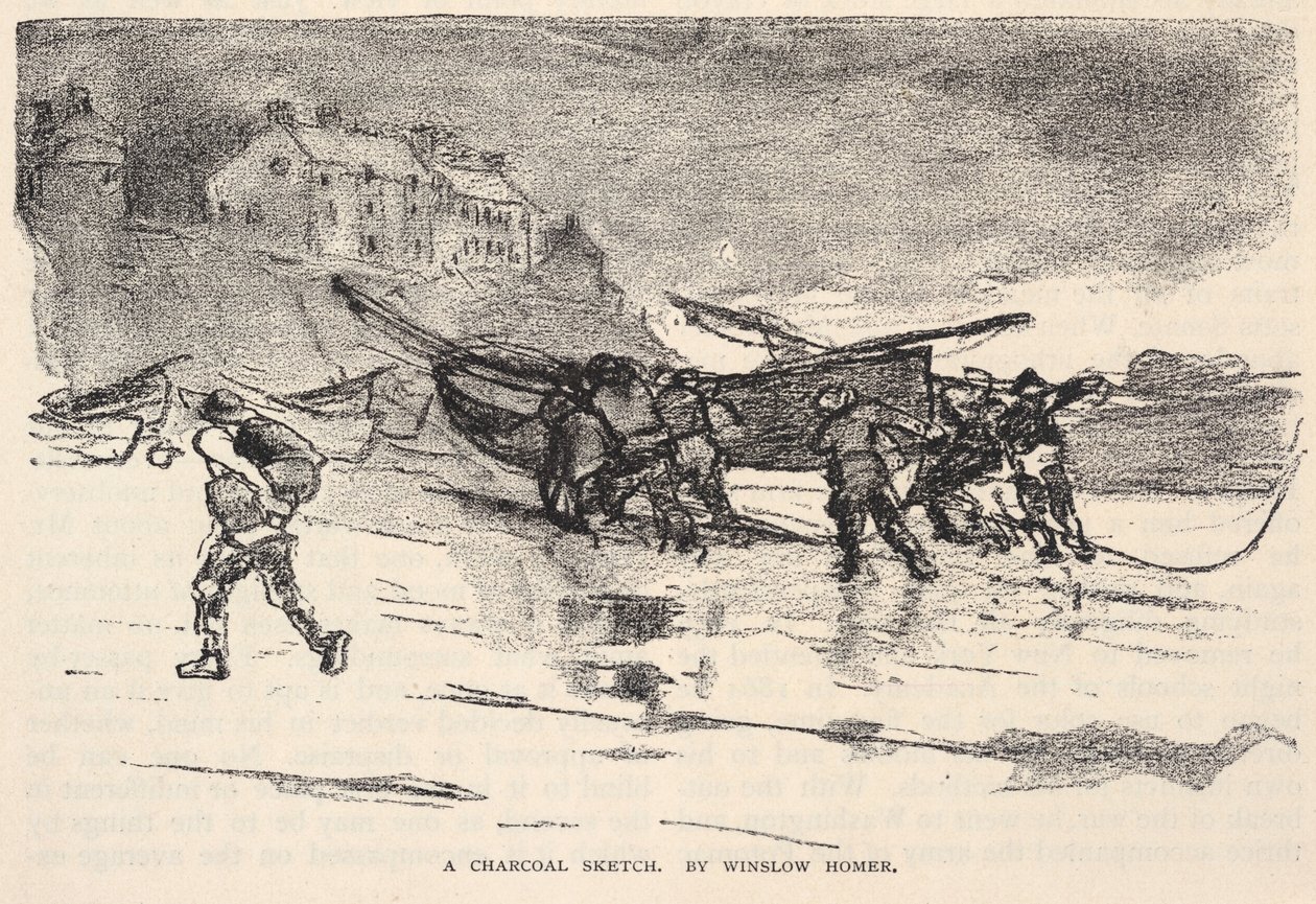 En kulskitse, fra The Century Magazine, november 1883 af Winslow Homer