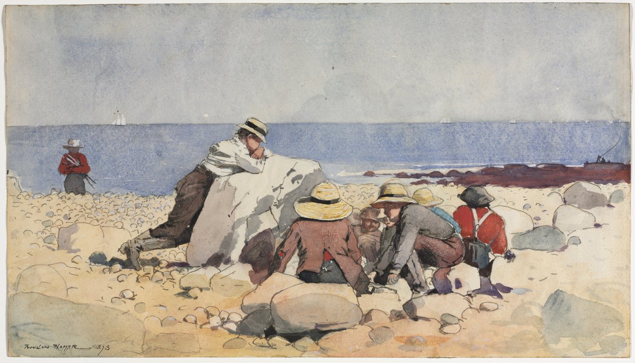 A Clam-Bake, 1873. af Winslow Homer